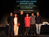 Miembros de la compañía Nacional de Teatro, en la presentación.