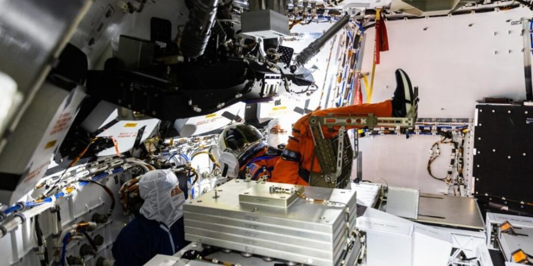 Módulo de tripulación Artemis I Orion.