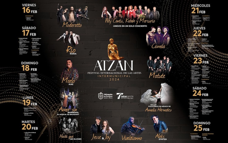 Esta es la cartelera del Festival Atzán 2024.