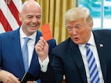 El mandamás de FIFA y el presidente de Estados Unidos, en una reunión en la Oficina Oval de la Casa Blanca, en 2018.