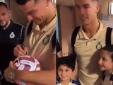 Cristiano Ronaldo cumple sueño de pequeña fan