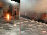 Nuevo incidente en el Metro de la Ciudad de México: Captan fuego debajo de vagón en Línea 5.