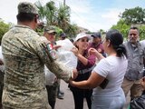 La gobernadora Mara Lezama agradece a Sedena labores de apoyo y rescate en Chetumal.