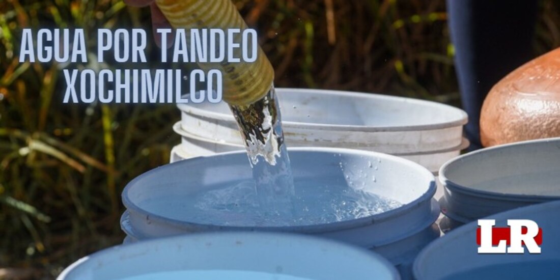 Xochimilco también recibirá agua por tandeo en algunas colonias.