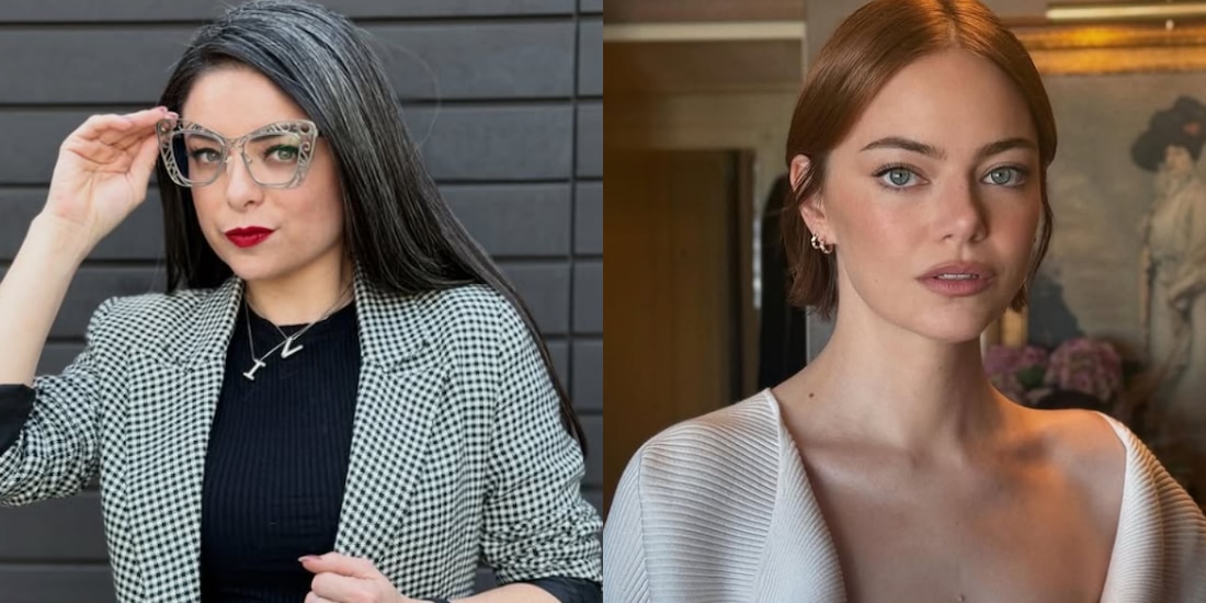 Violeta Isfel y Emma Stone
