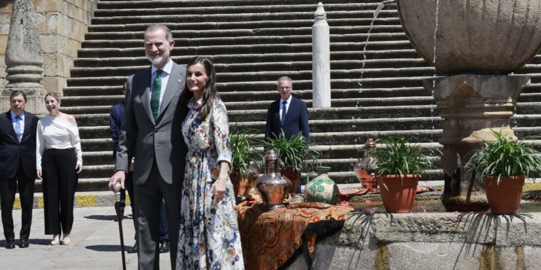 Los reyes de España Felipe VI y su esposa Letizia, el pasado 28 de mayo, durante su visita a Guadalupe.