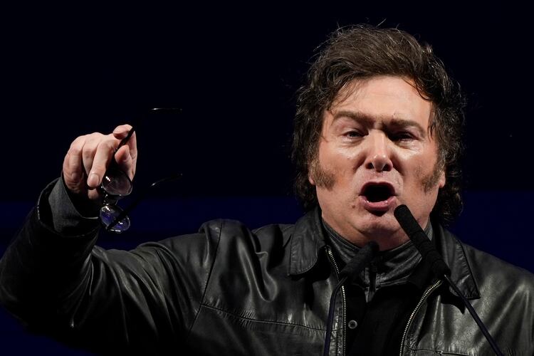 Javier Milei durante un mitin en Buenos Aires, Argentina, en septiembre pasado.