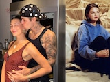 Hailey con Justin Bieber y Selena Gomez