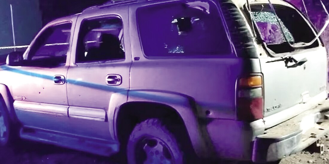 Agresión a una familia en Rancho Seco, ayer.