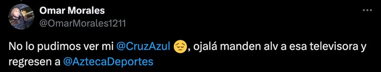 Fans de Cruz Azul se enojaron por no poder ver desde el inicio el juego ante Monterrey.
