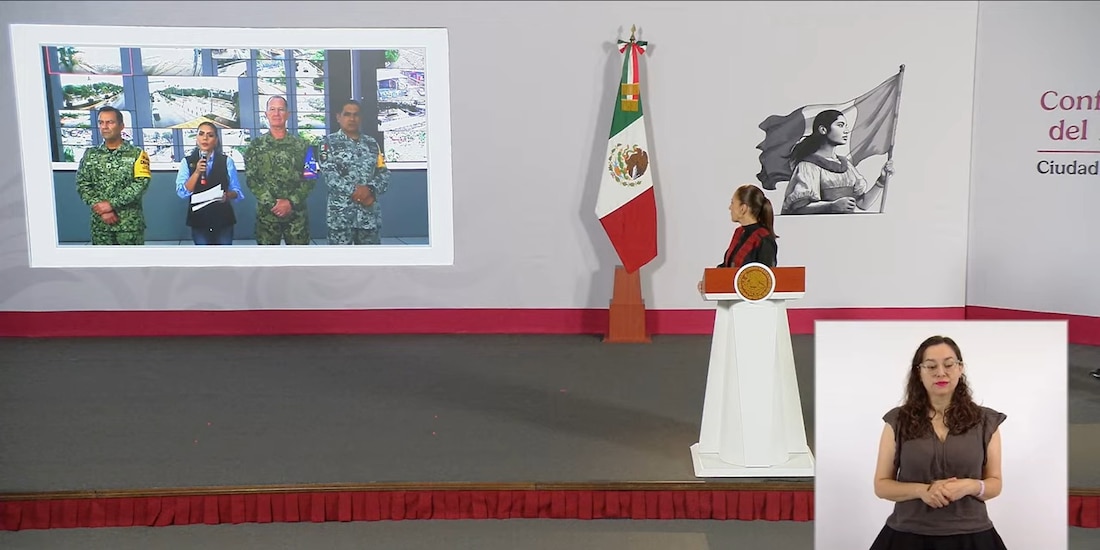Vía remota desde Palacio Nacional, Evelyn Salgado informó sobre las lluvias de las últimas horas.