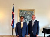 Se reúnen Gobernador de Guanajuato y Presidente de Islandia