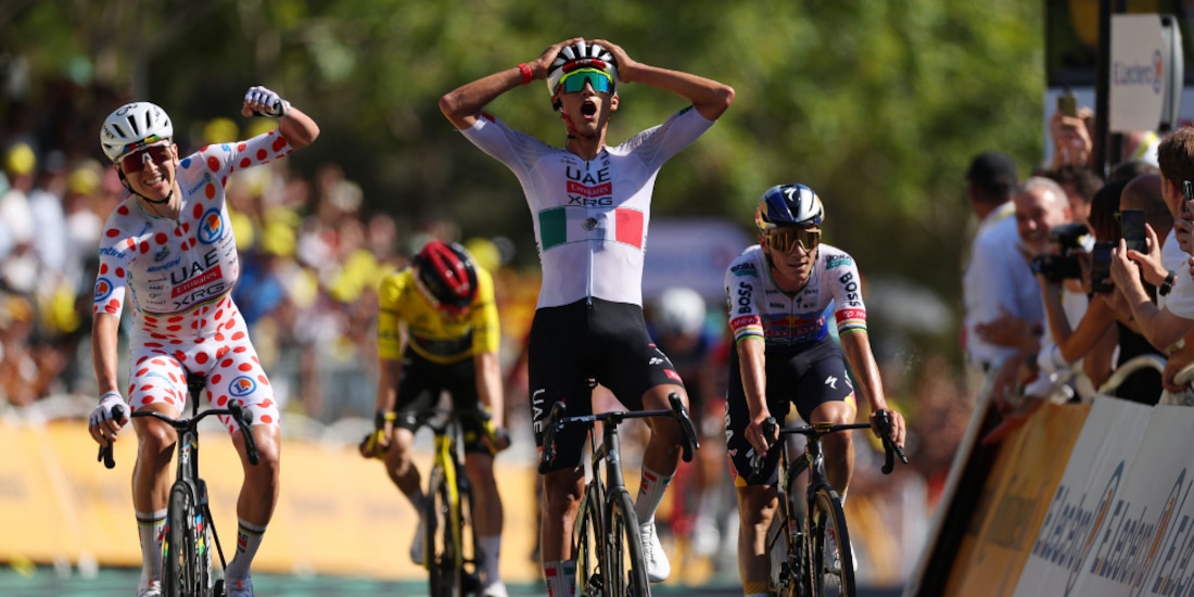 Isaac del Toro gana la segunda etapa del Tour de France.