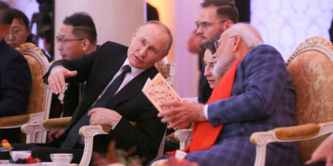 Vladimir Putin y Narendra Modi, el 22 de octubre de 2024