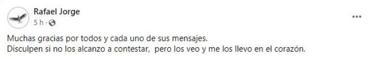 El mensaje del hijo de Diana Negrete