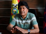 Evo Morales, expresidente de Bolivia, en una entrevista con AP en Chapare, en 2025.
