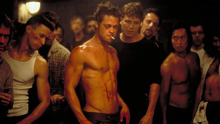 Brad Pitt en El Club de la pelea.
