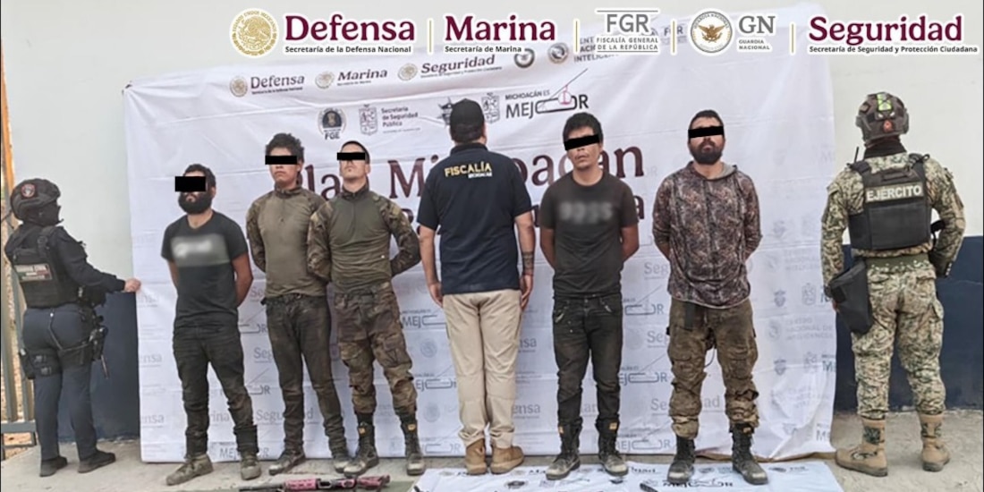 Presentación de detenidos.