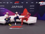 Checo Pérez, Max Verstappen y Carlos Sainz tras el GP de Japón
