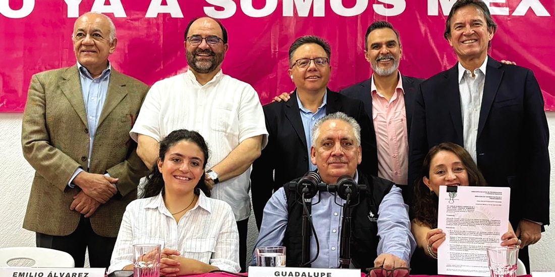 Rueda de prensa de los dirigentes de Somos México, el pasado 19 de mayo.