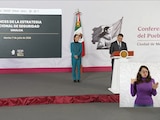 Omar García Harfuch, en la Mañanera de Sheinbaum.