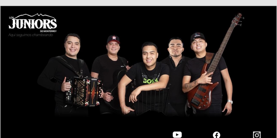 En la imagen, los integrantes de la agrupación Los Juniors de Monterrey.