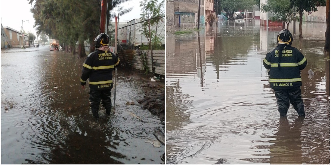 Lluvias dejan inundaciones en la Ciudad de México, el 7 de julio de 2026.