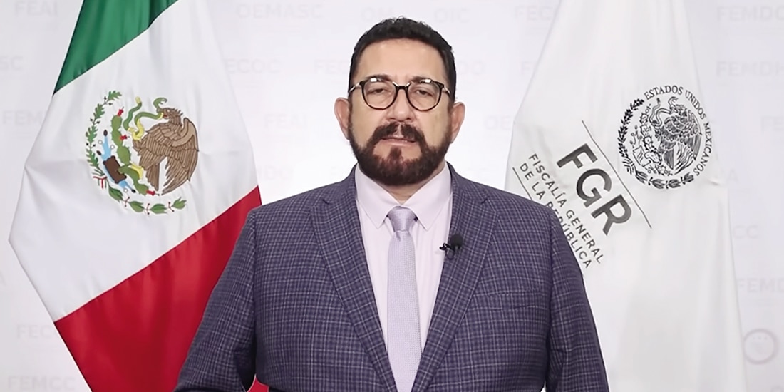 Ulises Lara López, fiscal especial en Investigación de Asuntos Relevantes, ayer, en un videomensaje.