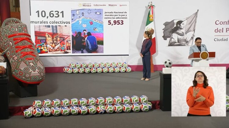 Rosa Icela Rodríguez, titular de Segob, en Palacio Nacional.