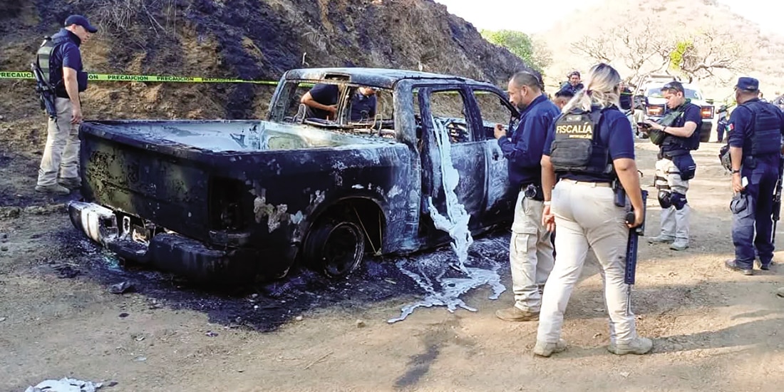 VEHÍCULO del funcionario, presuntamente localizado el 29 de marzo en Tiquicheo.