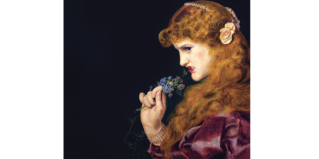 Arte digital > A partir de una pintura de Anthony Frederick
Augustus Sandys, La sombra del amor, 1867 > Belén García > La Razón