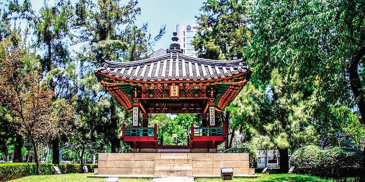LA PAGODA coreana de Chapultepec es un monumento que replica a la de Seúl.