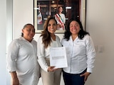 Mara Lezama, gobernadora de Quintana Roo, firma convenio con la Conagua.