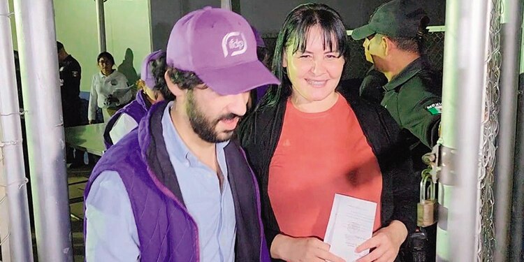 Juana Hilda González, liberada del Cefereso femenil de Morelos el pasado 11 de junio.