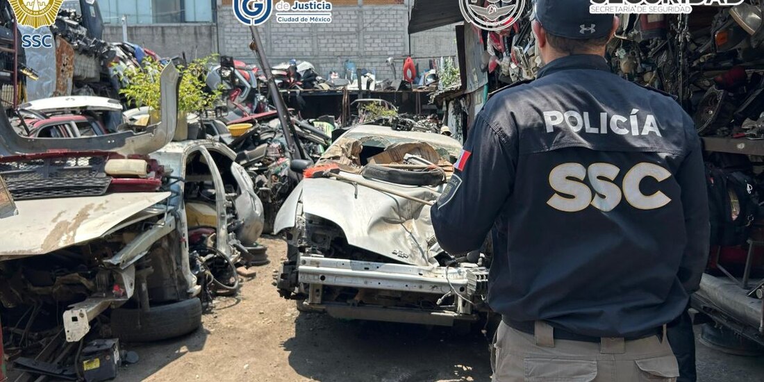 Aseguran autopartes tras 80 acciones operativas simultáneas en CDMX y Edomex.