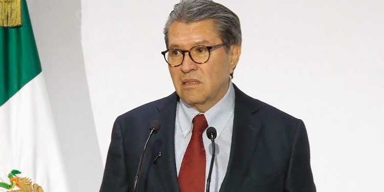 Ricardo Monreal, durante una conferencia de prensa.