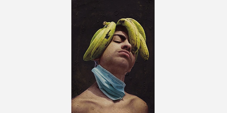 Cosecha propia, óleo sobre madera, 2020.