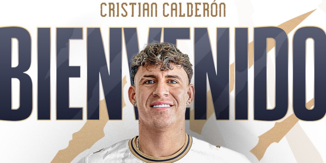 Cristian Calderón. es nuevo jugador de los Pumas.