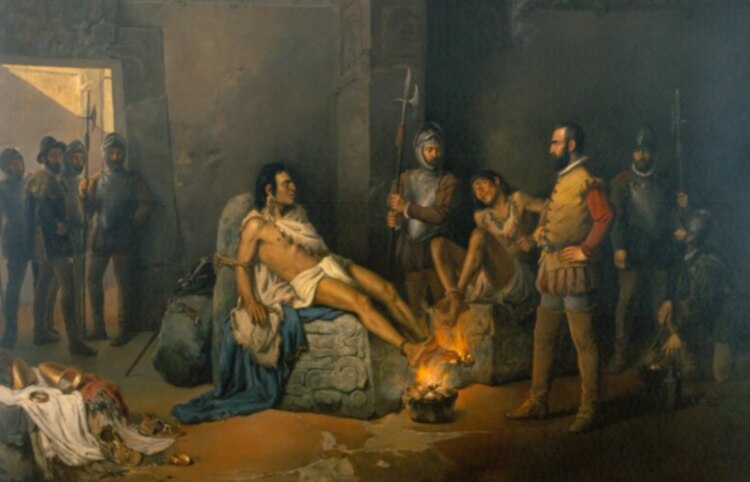 El suplicio de Cuauhtémoc
Artista: Leandro Izaguirre
Año: 1893