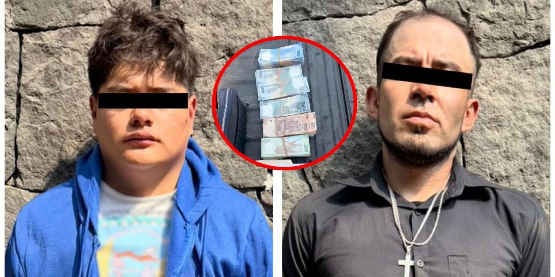 Caen 2 sujetos tras asalto a cuentahabiente en la Benito Juárez.