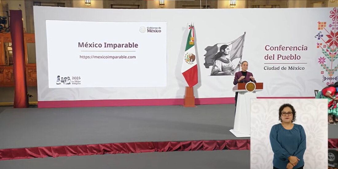 La Presidenta de México en Palacio Nacional.