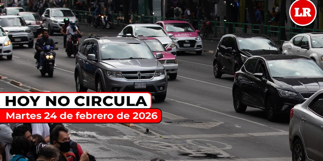 Revisa cómo aplica el Hoy No Circula este martes 24 de febrero de 2026 en la ZMVM.