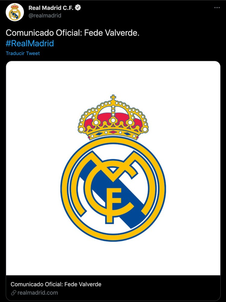 Publicación del Real Madrid