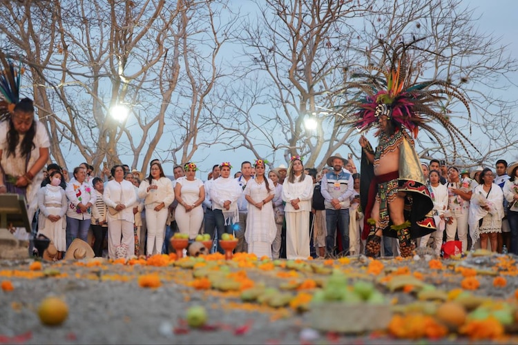 Evelyn Salgado encabeza ceremonia por equinoccio de Primavera.