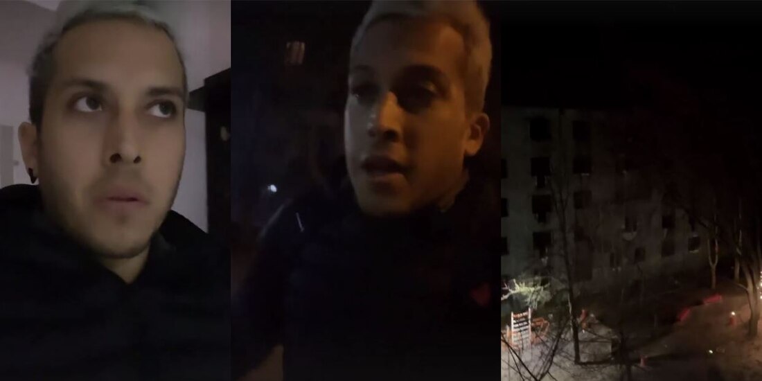 El youtuber mexicano Alex Tienda graba cómo vive el ataque a Ucrania
