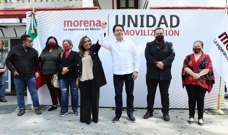 En las oficinas de Morena en la CDMX se hizo el anuncio.