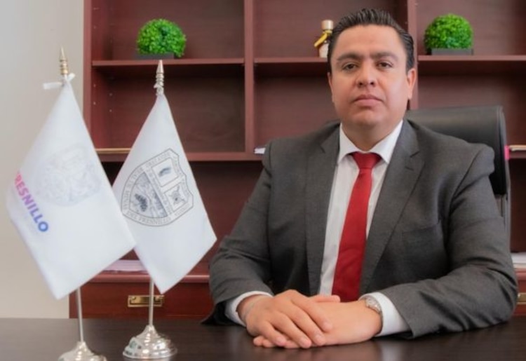 Fidel Alvarado de la Torre, en una fotografía oficial del ayuntamiento de Fresnillo.