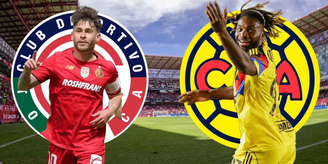 Toluca recibe al América en la última jornada del Apertura 2025.