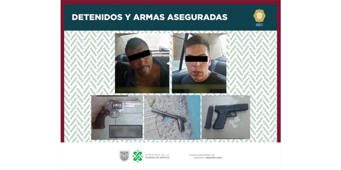 En enfrentamiento al momento de la detención de los presuntos delincuentes, tres fueron abatidos por elementos de la SSC, y dos fueron detenidos.