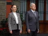 El presidente Andrés Manuel López Obrador y Beatriz Gutiérrez Müller.